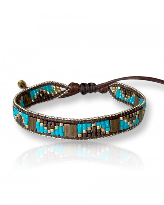 Paradise Brown Blue Bracelet