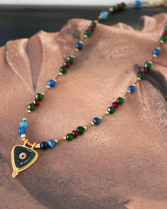 Evil Eye Pendant Blue Necklace