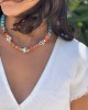 Turqoise Coral Ceramic Necklace